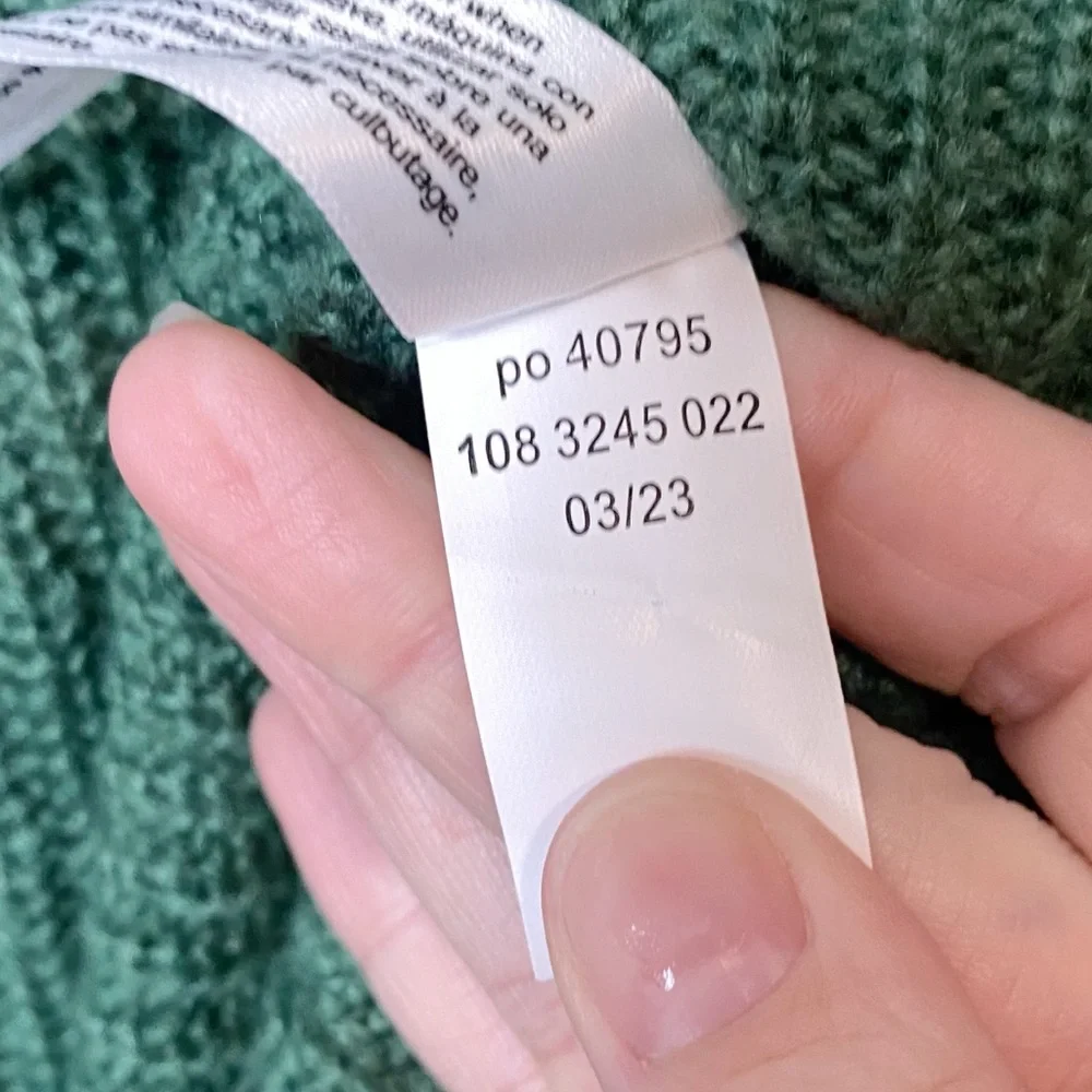 Eloquii Asymmetrical Hem Green Knit Sweater